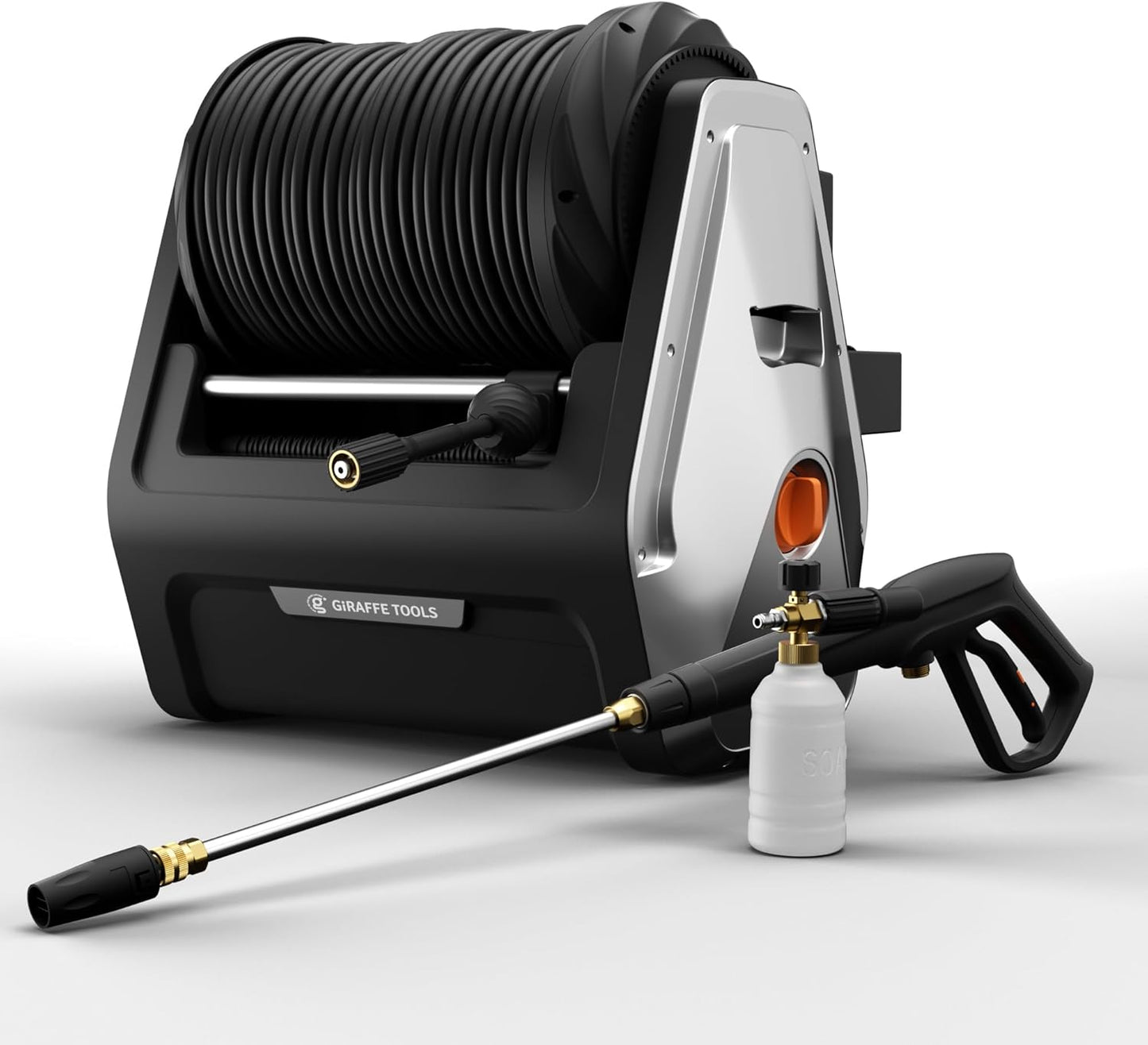 Wall-mounted high-pressure washer